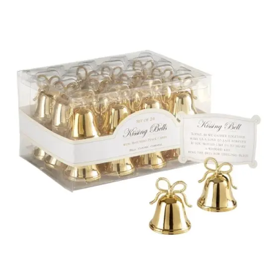 Kate Aspen Kissing Bells Place Card/Photo Holder (Set of 24) image {8}