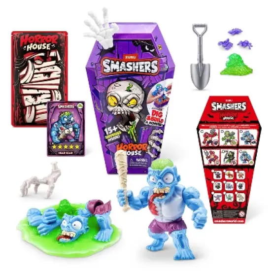 Smashers Horror House Mini Figure Set: 16-Piece Action Figure Playset, Polypropylene Material for Creative Thinking image {3}