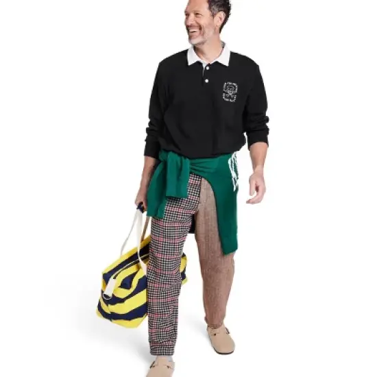 Men's Embroidered Skull Graphic Collared Long Sleeve Rugby Shirt - Rowing Blazers x Target image {2}