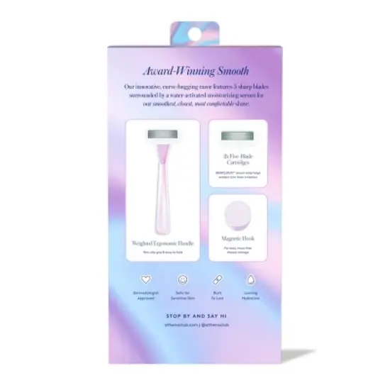Athena Women's 5 Blade Reusable Razor Kit - Stardust image {2}