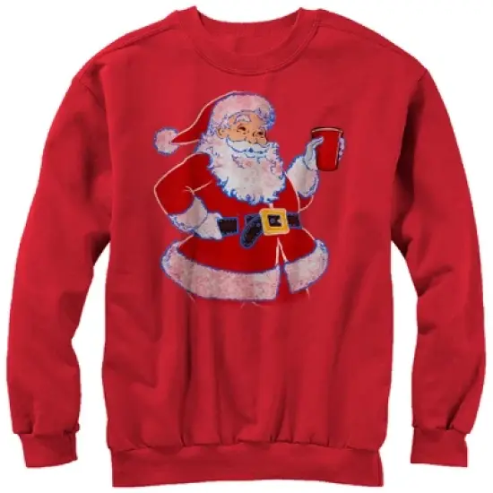 Men's Lost Gods Ugly Christmas Santa Claus Party Time Sweatshirt image {5}