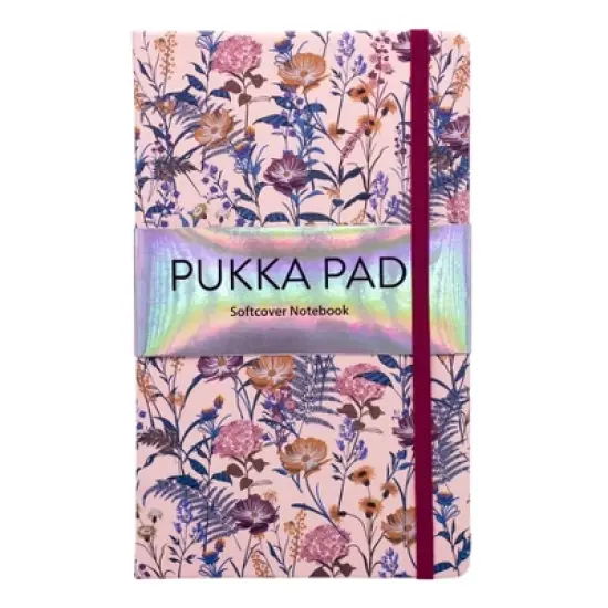 Pukka Pads Bloom Softcover Notebook with Pocket - Black - Pack 3 image {6}
