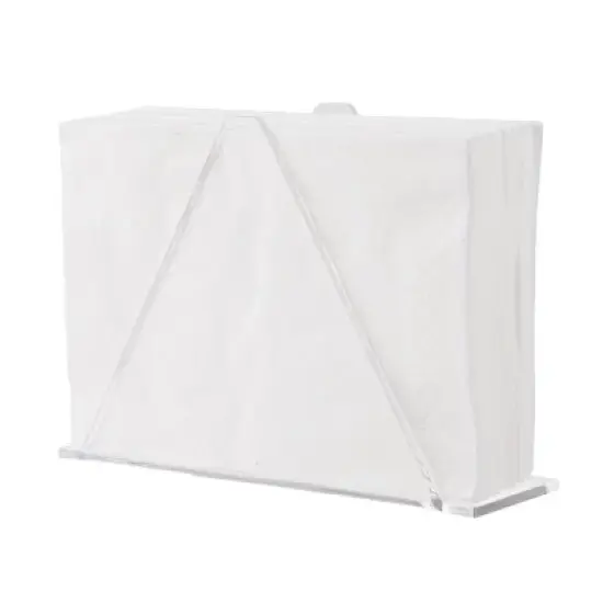 YX014-1 Acrylic Triangular Table Paper Towel Organizer (Transparent) image {5}