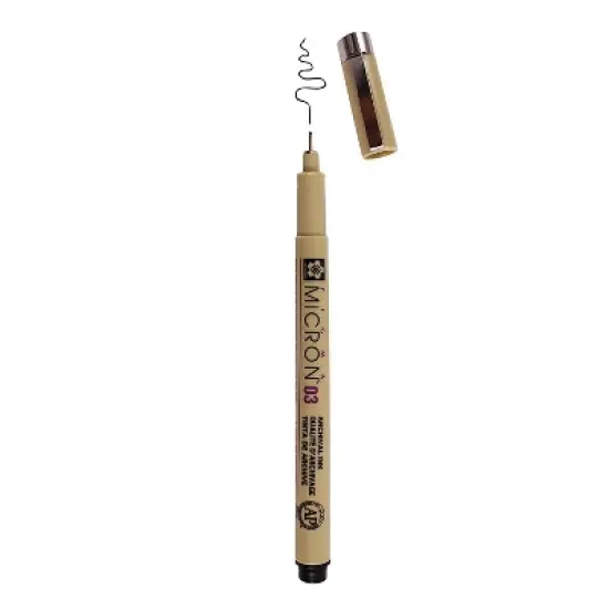 Sakura Pigma Micron Pen Fineliner Black Ink 6/Pack (SAKXSDK0349-6) image {4}