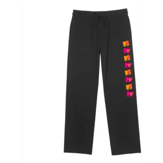 Men's MTV Bright Logo Stack Lounge Pants image {2}