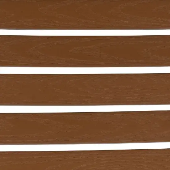 Flash Furniture Lark Outdoor Patio Bistro Dining Table Set with 4 Chairs and Faux Teak Poly Slats image {2}