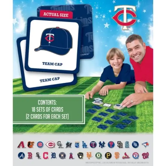 MasterPieces Officially Licensed MLB Minnesota Twins Matching Game for Kids and Families image {3}