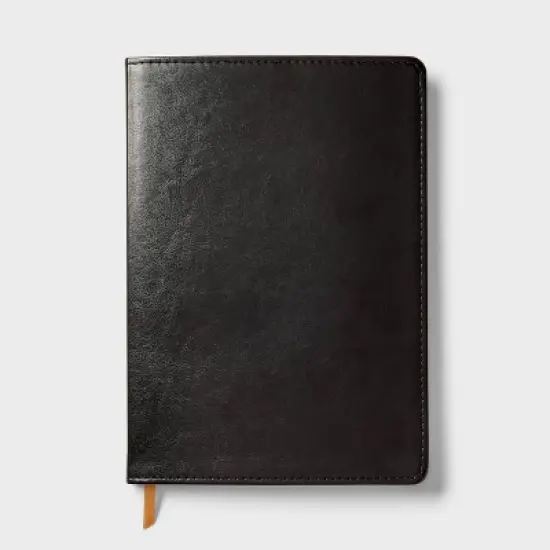 192pg Ruled Journal 10"x7" Leatherette Black - up&up&trade; image {4}
