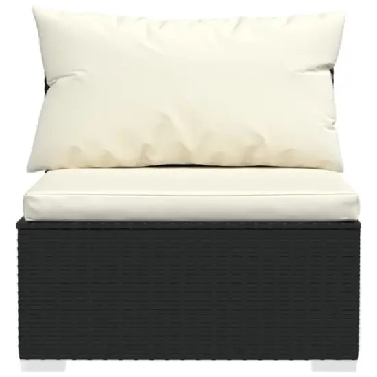vidaXL 3-seater Sofa Black image {3}