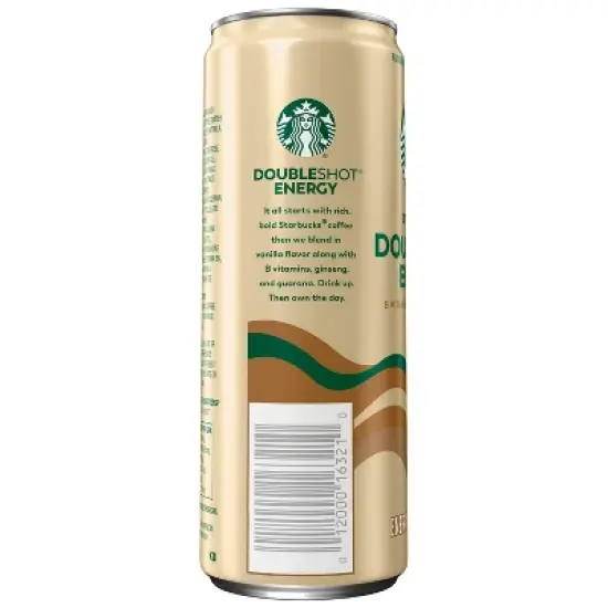 Starbucks Doubleshot Energy Vanilla - 4pk/11 fl oz Cans image {3}