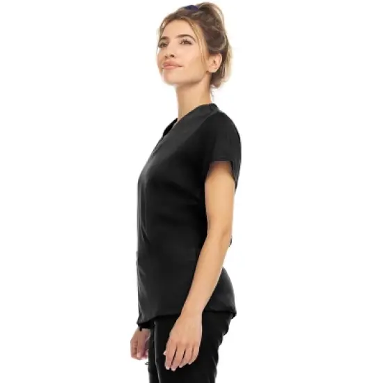 MediChic Womens 8-Pocket Scrubs Set- V-Neck with 4-Pocket Jogger Scrub Pants image {4}