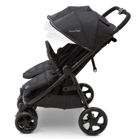 Jeep Destination Ultralight Side x Side Double Stroller by Delta Children - Midnight Black image {1}