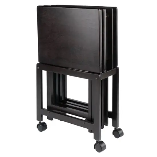 5pc Allen Snack Table Set Coffee - Winsome Wood image {2}