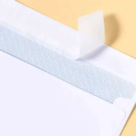 55ct Press and Seal Security Envelopes 3.5" x 6.5" White - up&up&trade;: Self-Seal Mailing, Business, Letter image {1}