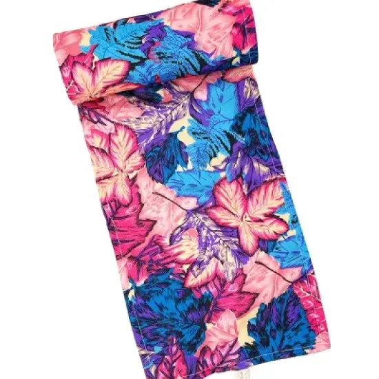 Wrapables Pencil Roll Organizer, Colored Pencil Wrap Pouch (72 slots), Vibrant Leaves image {2}