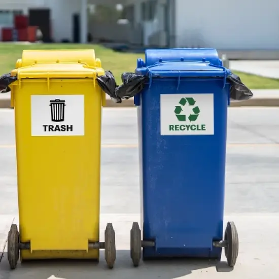 Avery Recycle and Trash Stickers, 8-1/2" x 11", 2 Labels Total image {3}