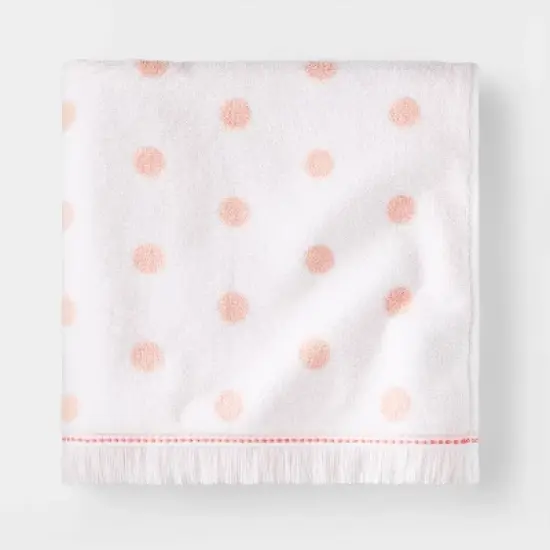 Dot Kids&rsquo; Towel Pink with SILVADUR&trade; Antimicrobial Technology - Pillowfort&trade; image {5}