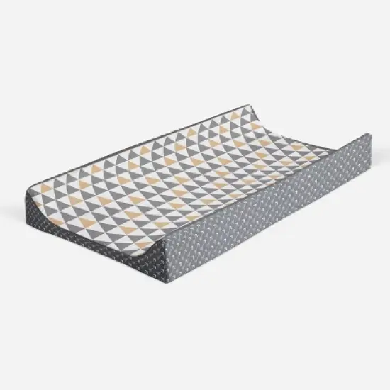 Bacati - Woodlands Gray/Beige Gray Triangles Neutral Cotton C.P.C image {6}