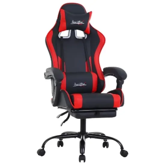 BestMassage Gaming Chair Office Computer Desk Chair Computer Chair with Footrest & Lumbar Support image {10}