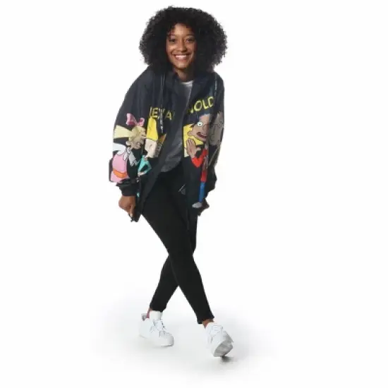 Members Only - Women's Hey Arnold Windbreaker Oversized Jacket image {4}