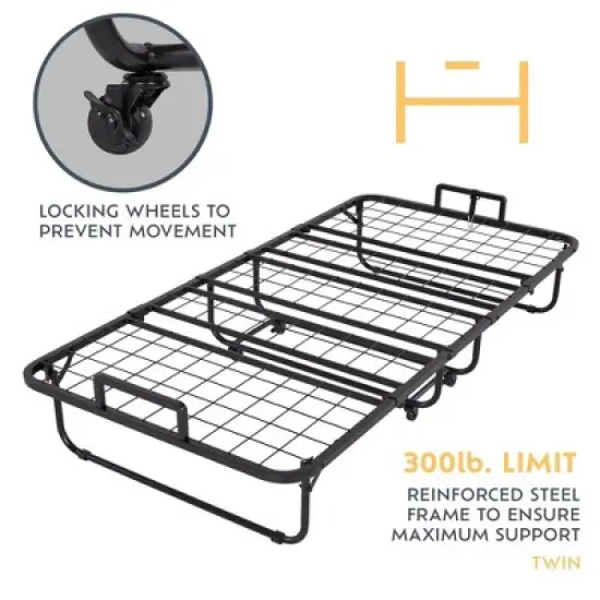 Heyward Folding Bed with Mattress for Adults, 5" Guest Bed Foldable image {4}