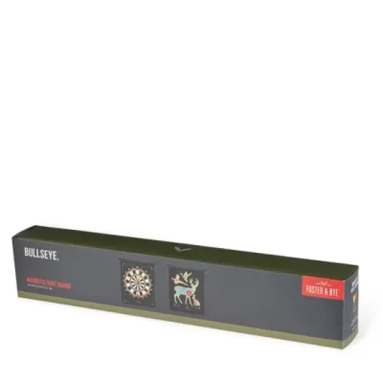 Foster & Rye Double Sided Games Set with Magnetic Dart Board and Hunting Target Bullseye Drinking Game, Hang Anywhere, Includes 6 Darts image {6}