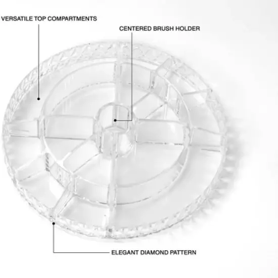 Sorbus 360 Rotating Makeup Organizer - Spinning cosmetics organizer, Adjustable Shelves for Make Up, Perfume & more image {6}
