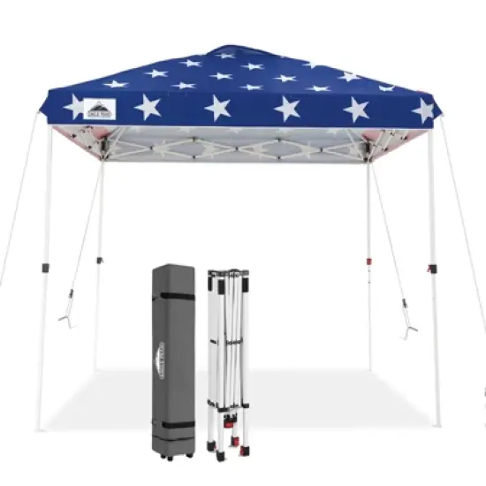EAGLE PEAK 8x8ft Pop Up Canopy Tent Instant Outdoor Canopy with Wheeled Bag image {9}