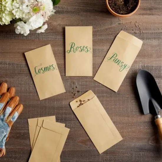 Juvale 100 Pack #7 Small Money Envelopes for Cash, Budgeting, Banks, Money Saving, Coins, Budget Planning - 3.5 x 6.5 Inch image {2}