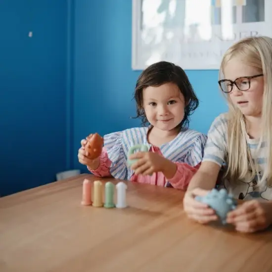 Mushie Dino Mold Free Bath Play Set - 4 Pack image {5}