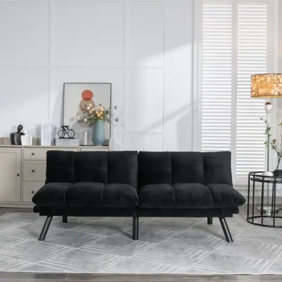 Airsurfer Modern Convertible Sofa Bed &uml;C Folding Sleeper Couch with Pillow-Top Tufted Cushions and Adjustable Backrest for Living Room image {10}