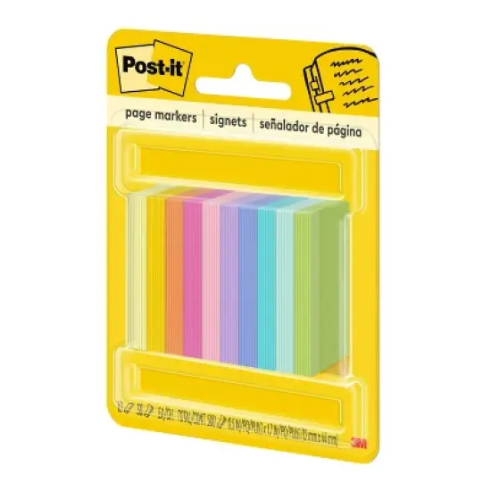 Post-it 10pk 1/2"x2" Page Markers Assorted Bright Colors image {2}