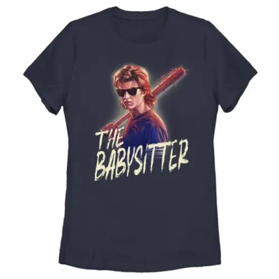 Women's Stranger Things Steve The Babysitter Portrait T-Shirt image {3}
