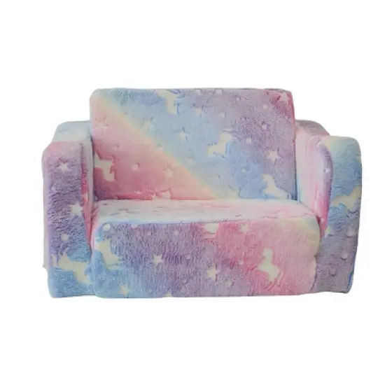 Compression Modular Kids Sofa, Perfect Sleeper Extra Convertible Sofa to Lounger, Comfy 2-in-1 Flip Open Couch Sleeper for Kids Pink Small Sofa image {14}