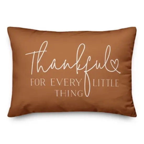 Creative Products Thankful for Every Little Thing 20 x 14 Indoor / Outdoor Pillow image {1}