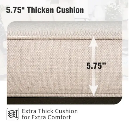 Captiva Designs 4PCS Patio Outdoor Conversation Fire Pit Set with Swivel Armchairs for Garden, Poolside, Backyard image {6}