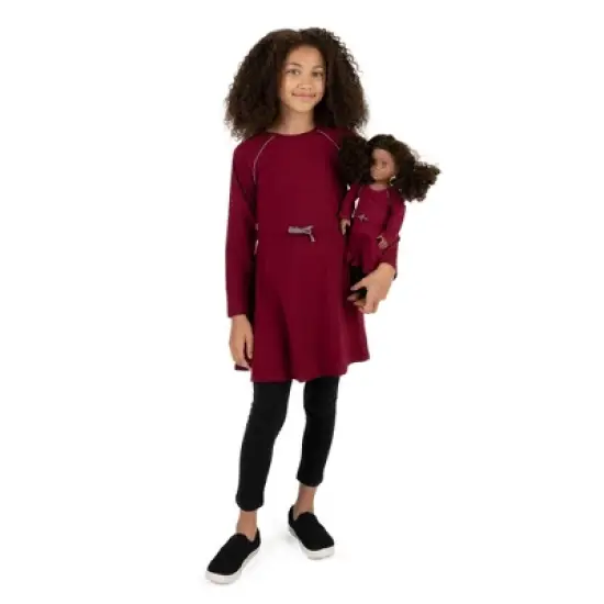 Leveret Girls and Doll Matching Drawstring Dress image {6}