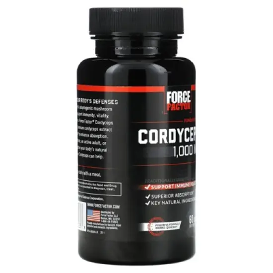 Force Factor Fundamentals, Cordyceps, 60 Capsules image {3}