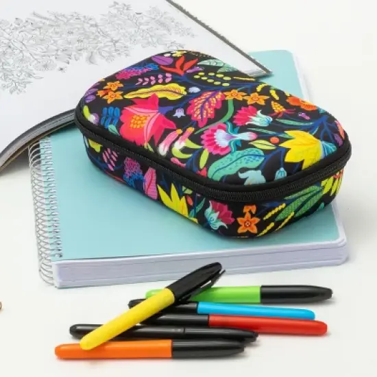 ZIPIT Flowers Pencil Case, Pencil Box for Girls image {1}