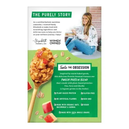 purely elizabeth. Apple Harvest Crumble Protein Oatmeal - 8.3oz/5ct image {1}