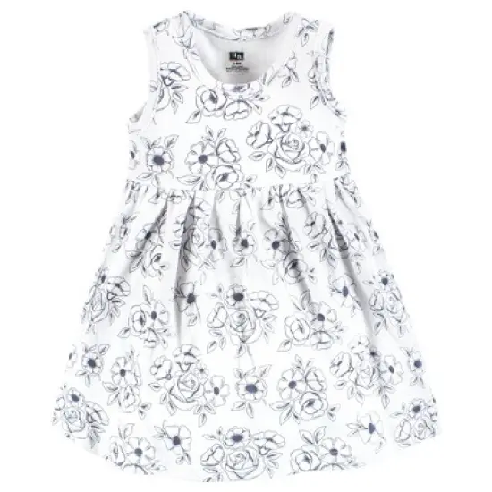 Hudson Baby Infant and Toddler Girl Quilted Cardigan and Dress, Blue Toile image {3}