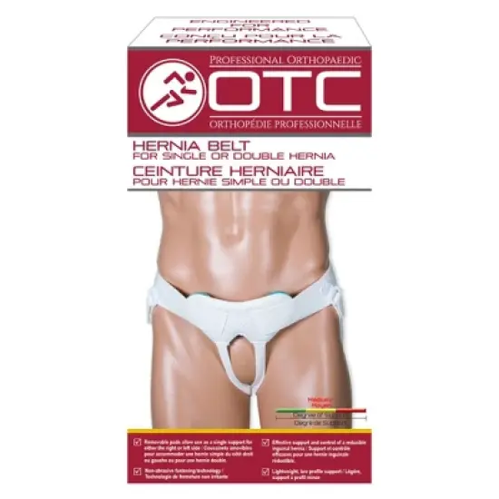 OTC Medical Hernia Belt for Single or Double Hernia, Non Abrasive Truss for Inguinal or Scrotal Hernia Support image {3}