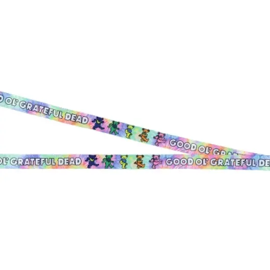 Grateful Dead Lanyard Tie-Dye Dancing Bears Clear ID Badge Holder Keychain Multicolored image {4}