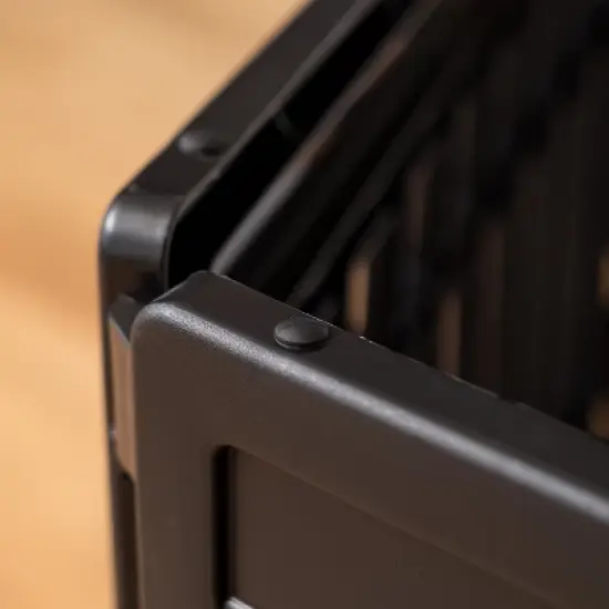 IRIS USA 34" Exercise 8-Panel Pet Playpen, Dog Playpen, for Medium and Large Dogs, Keep Pets Secure, Easy Assemble, Fold It Down, Easy Storing, Black image {3}