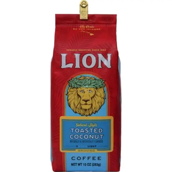 Lion Toasted Coconut Medium Roast Ground Coffee - 10oz image {3}