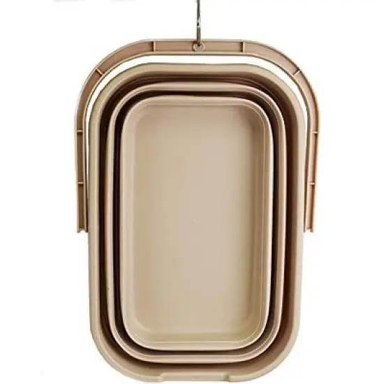 SAMMART 12L (3.1 Gallon) Collapsible Rectangular Handy Basket/Bucket image {4}