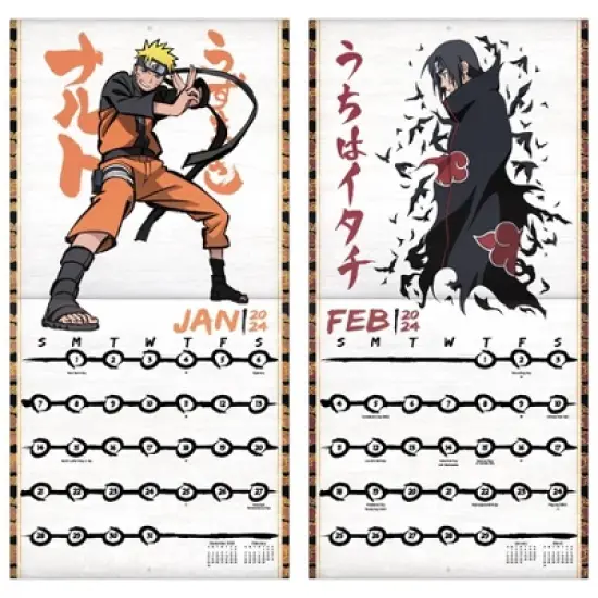 Trends International Inc. 2023-24 Wall Calendar 12"x12" Naruto Shippuden image {5}