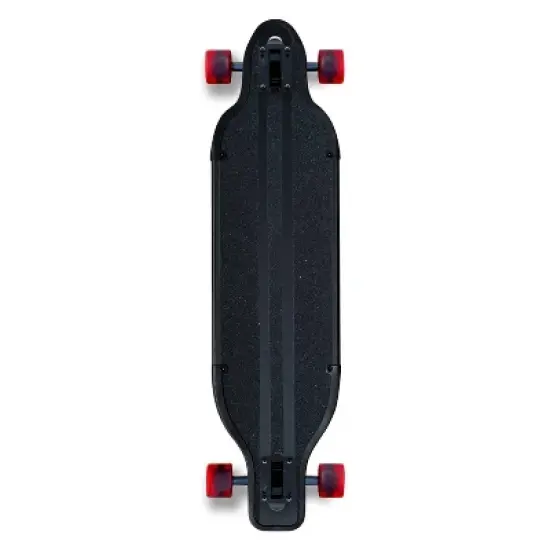 Yocaher 41.25" Aluminum Drop Through Complete Longboard - Black image {1}