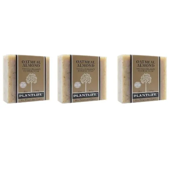 Plantlife Oatmeal Almond Bar Soap Multipack &ndash; Moisturizing, Soothing, Handcrafted, Plant-Based &ndash; Made in California, 4oz Each image {4}