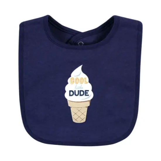 Hudson Baby Infant Boy Cotton Bibs, Ice Cream Truck, One Size image {6}